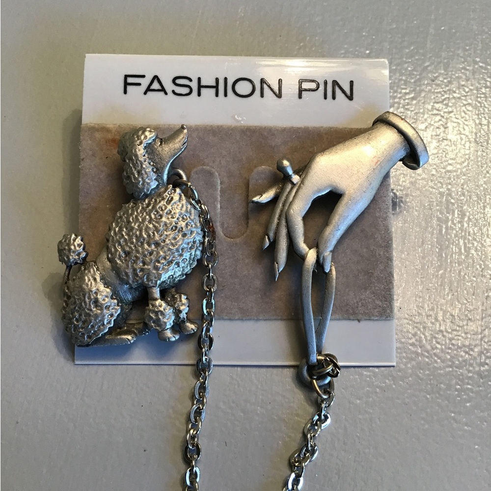 JJ Jonette Jewelry Brooch Poodle Fashion Pin